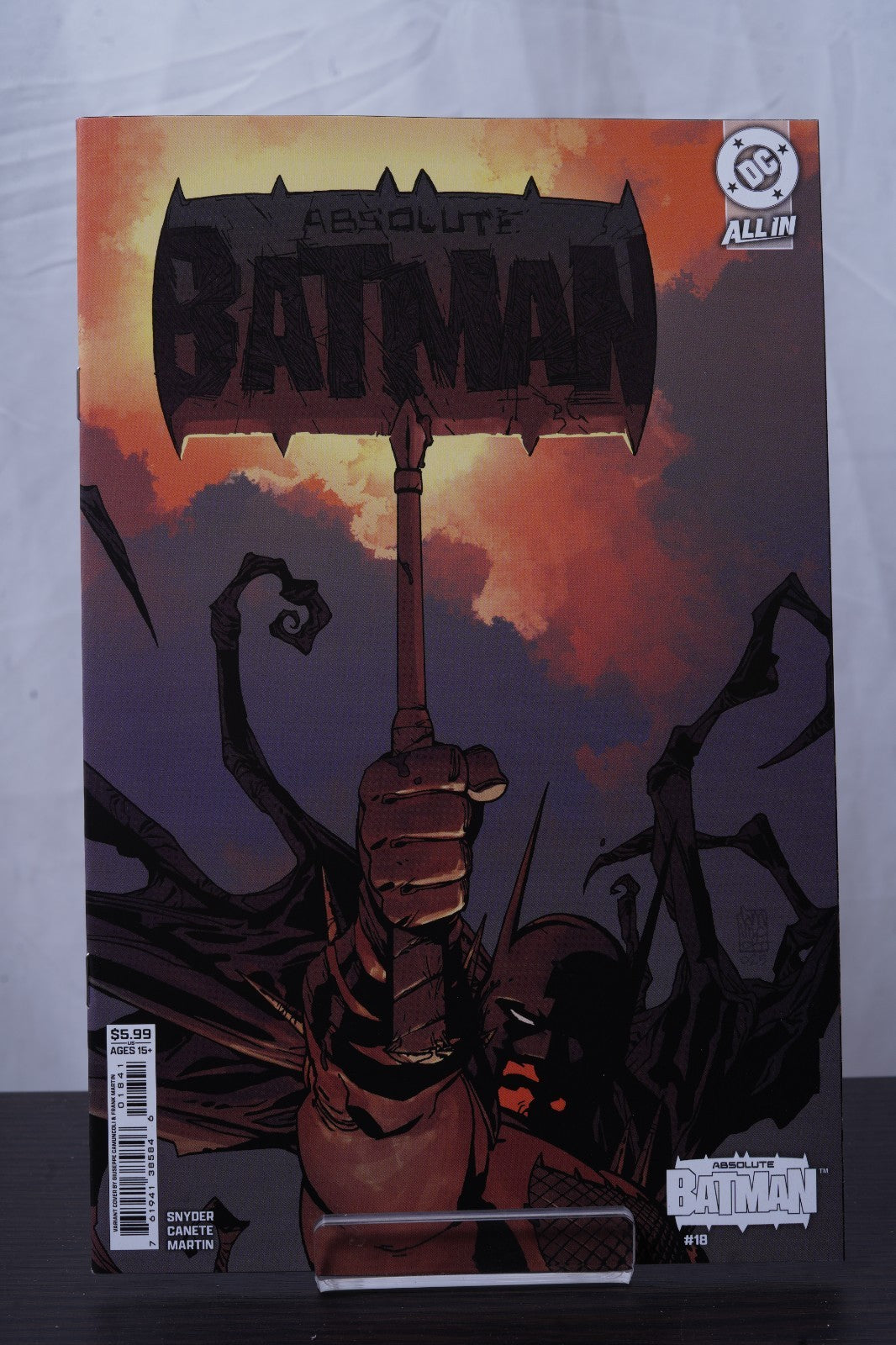 ABSOLUTE BATMAN #18 CVR D GIUSEPPE CAMUNCOLI CARD STOCK VAR