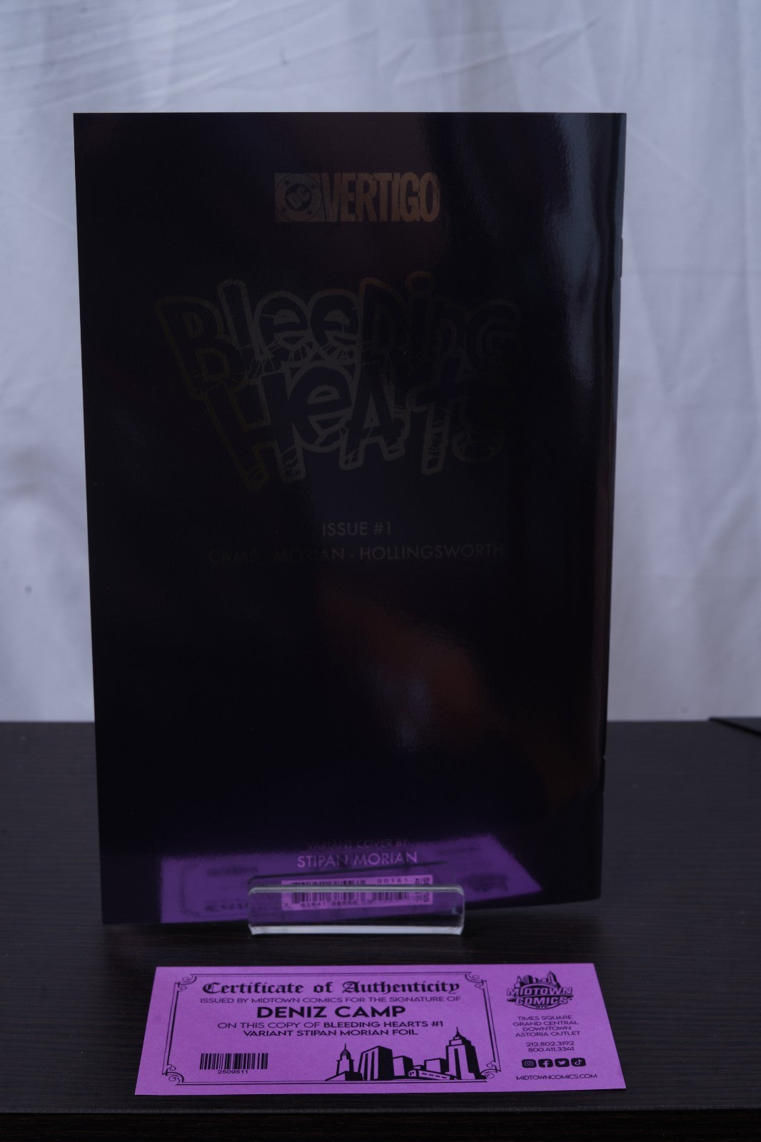 Bleeding Hearts #1 - Cover N Variant Stipan Morian Foil - Signed By Deniz Camp