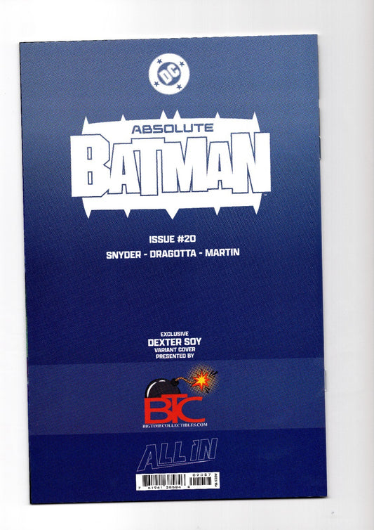 Absolute Batman #20 - Dexter Soy VIRGIN SKETCH Luffy Gear 2