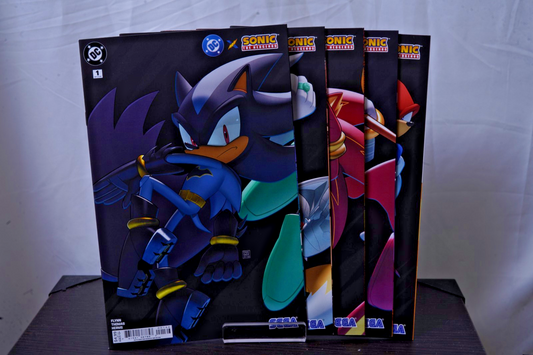 DC X Sonic The Hedgehog #1 - 5 Deegeemin Connecting Variant Set Comic Book Set