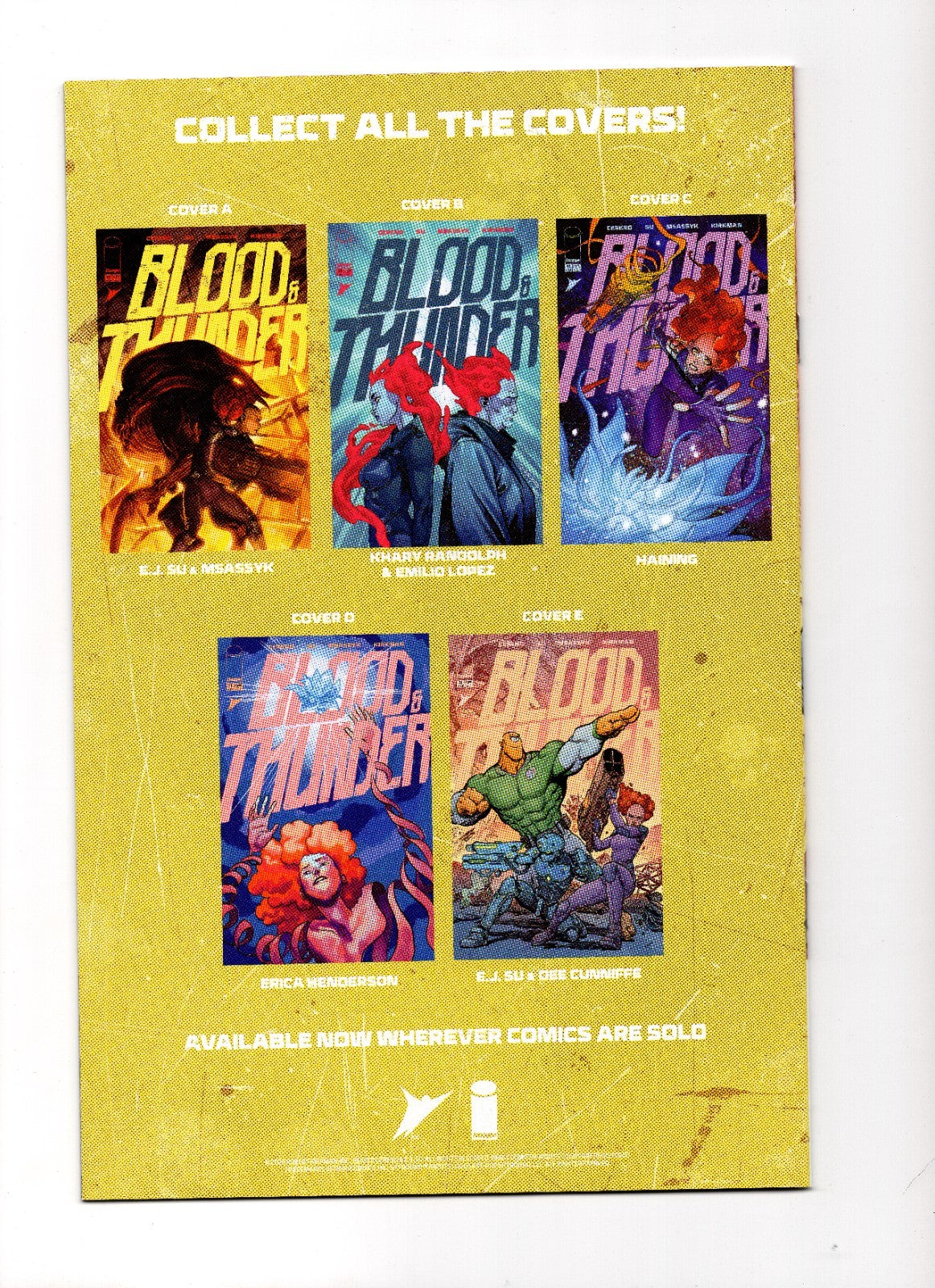 BLOOD & THUNDER #11 COVER E EJ SU & MSASSYK INVINCIBLE TEAM UP VAR