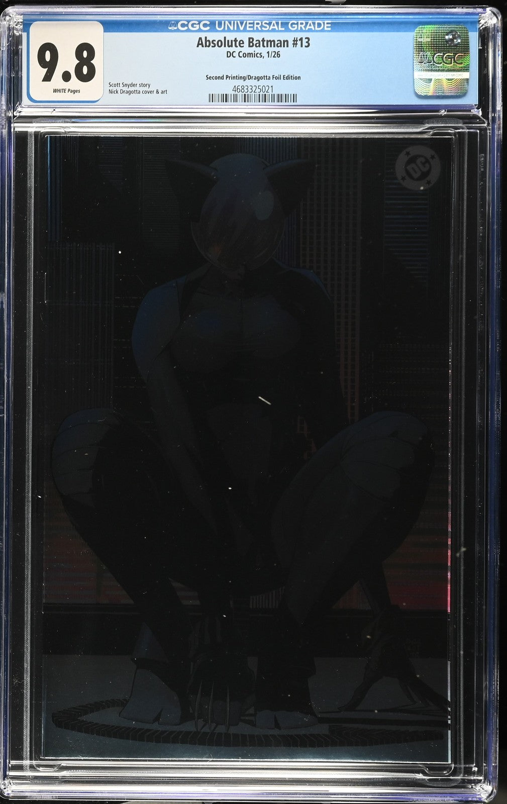Absolute Batman #13   CGC 9.8 - 2nd Printing - Dragotta Foil Variant