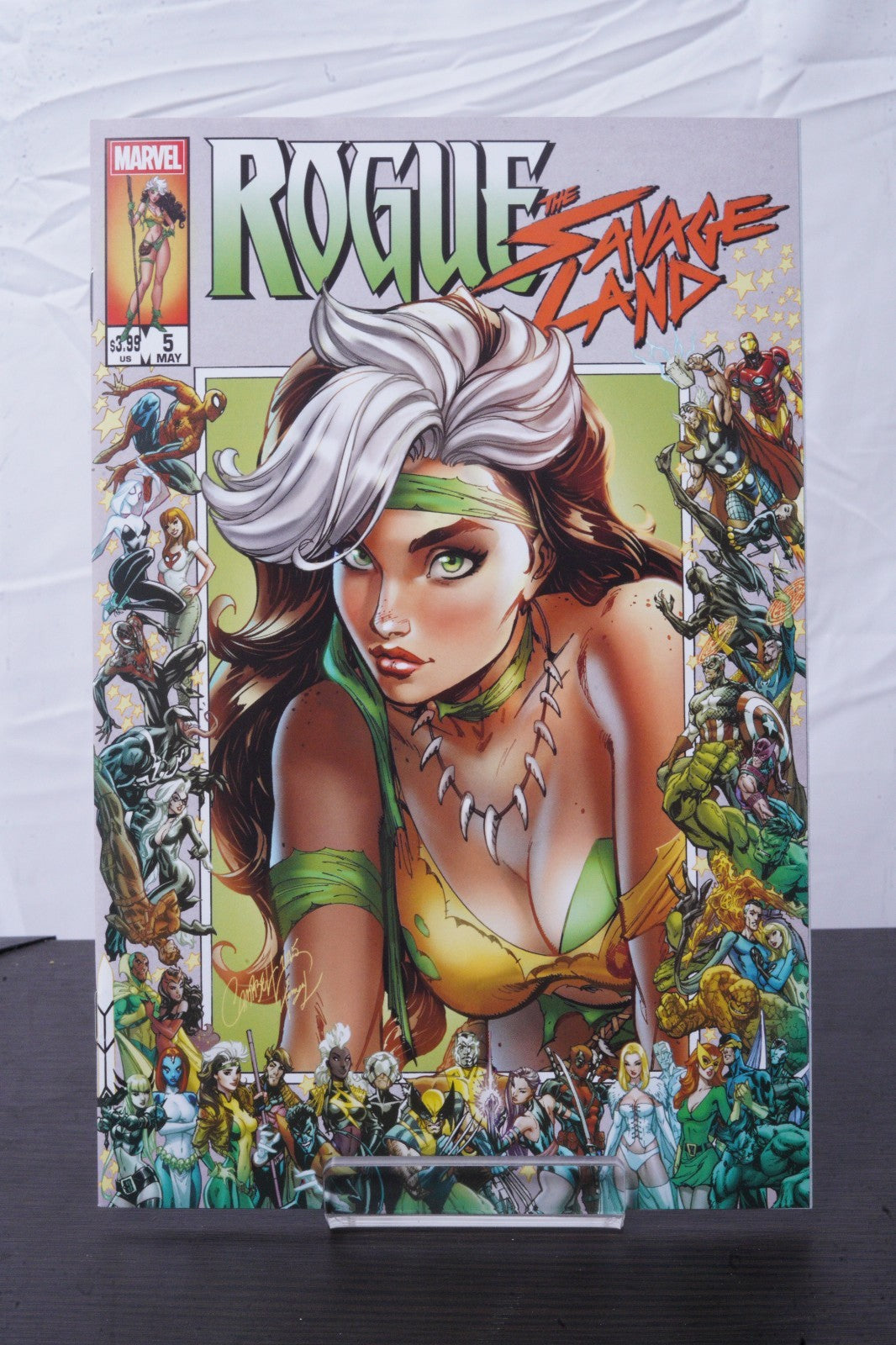 Rogue The Savage Land #5 J Scott Campbell JSC SIGNED ALL SIX COVER SET IN HAND