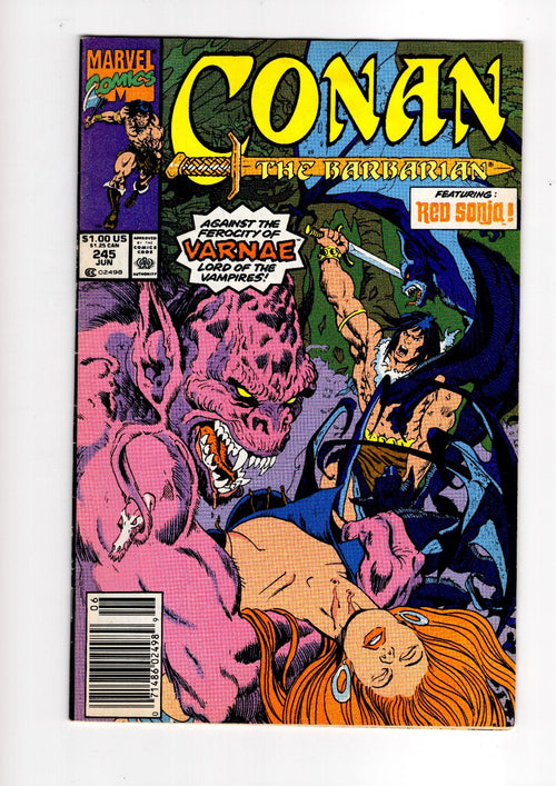 Conan the Barbarian #245 Marvel Comics 1991 Roy Thomas Red Sonja Newsstand