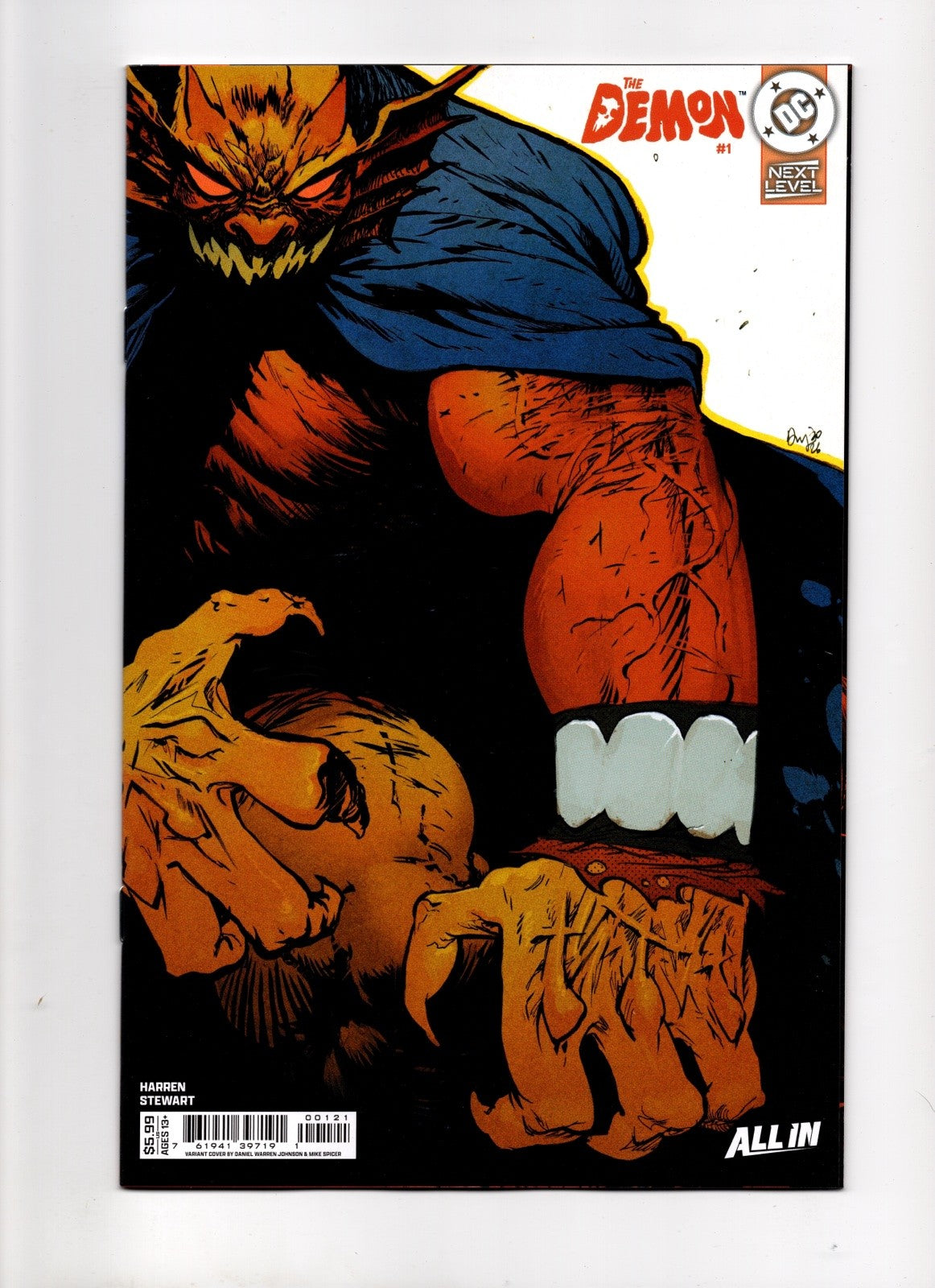 DEMON #1 CVR B DANIEL WARREN JOHNSON CARD STOCK VAR