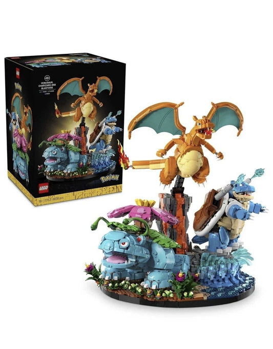 Lego Pokemon 72153 Venusaur Charizard Blastoise Starter Set
