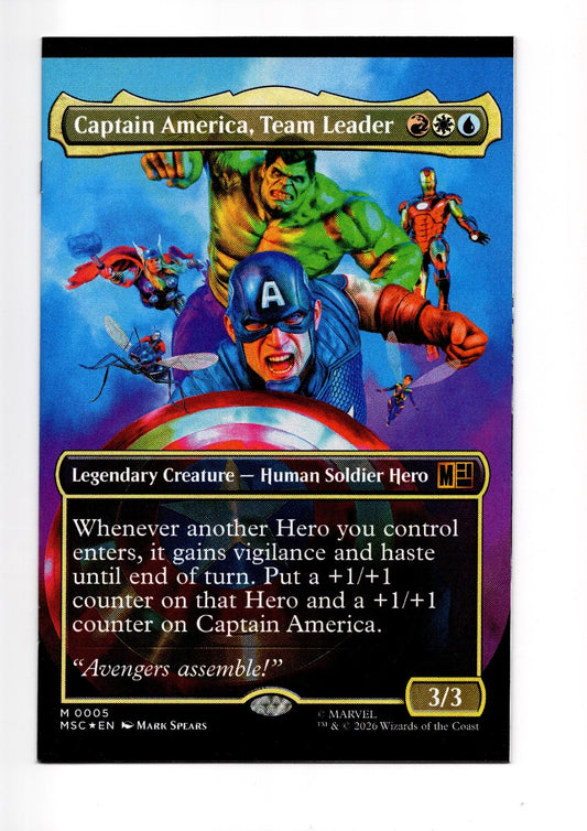 Captain America #12 COVER C - Mark Spears MTG.