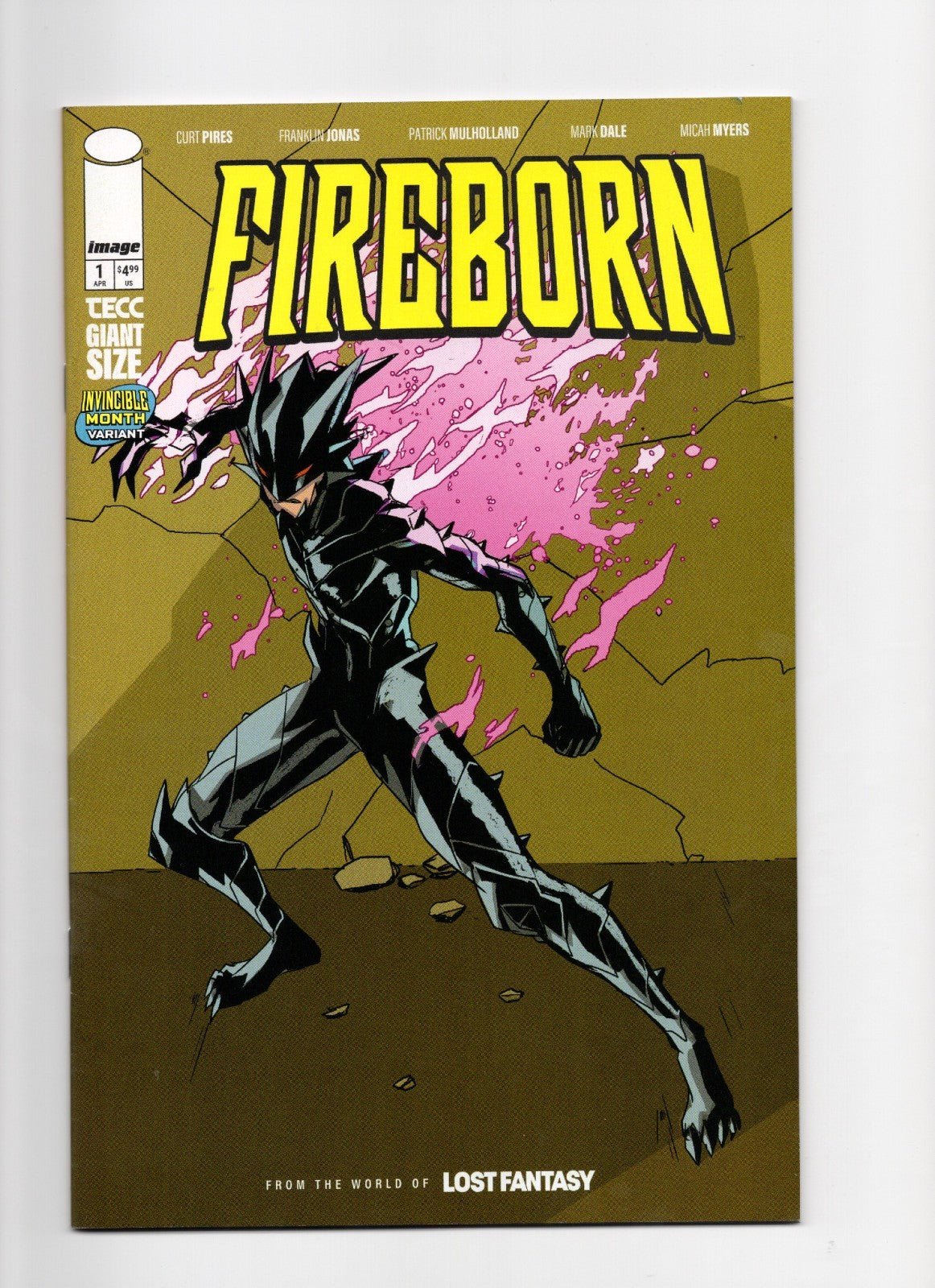 FIREBORN #1 COVER B PATRICK MULHOLLAND INVINCIBLE HOMAGE VAR