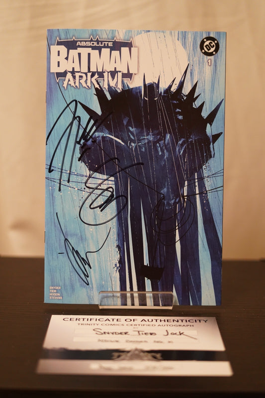 3x SIGNED SNYDER TIERI JOCK MEGACON ABSOLUTE BATMAN ARK M EXCLUSIVE+ W COA