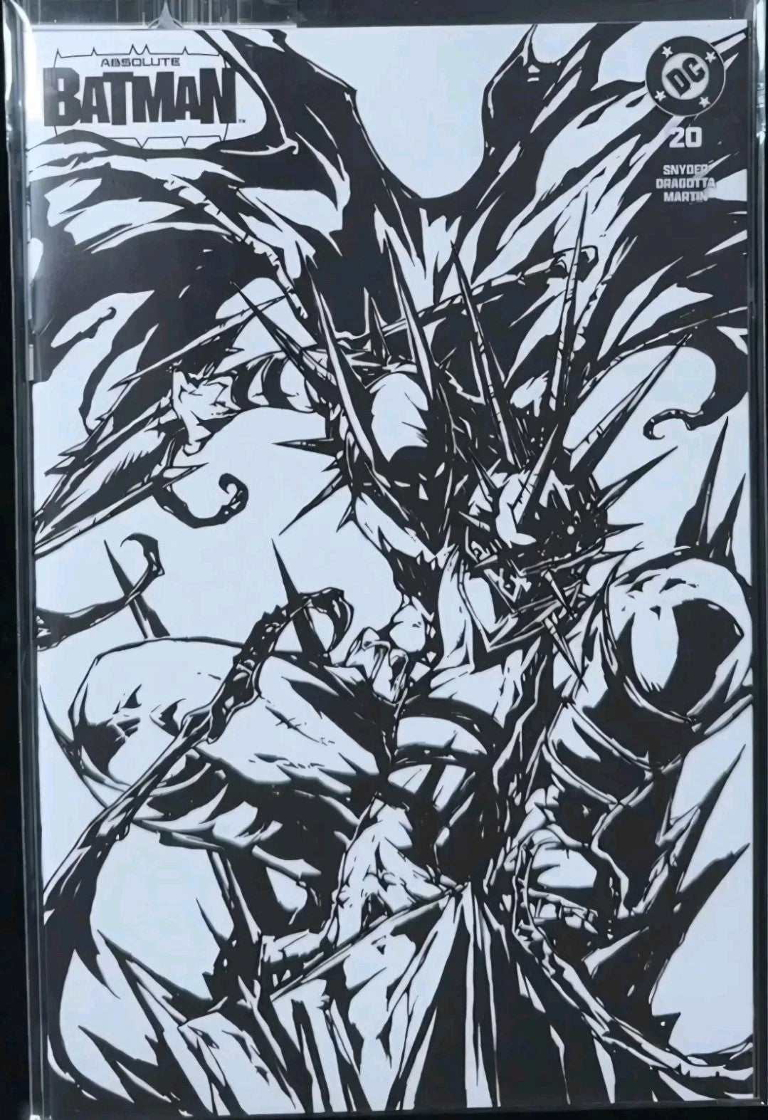 Absolute Batman #20 B&W GITD Trinity Exclusive by Muju Monster - PRESALE