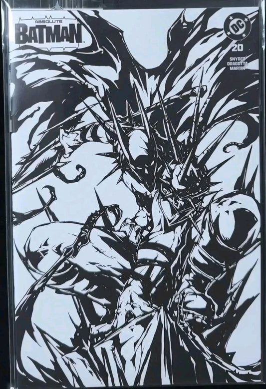 Absolute Batman #20 B&W GITD Trinity Exclusive by Muju Monster - PRESALE