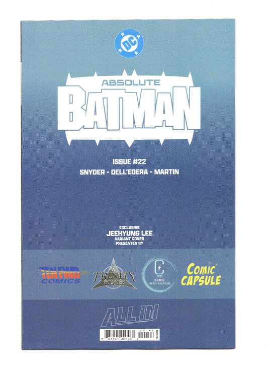 ABSOLUTE BATMAN #22 Jeehyung Lee Variant