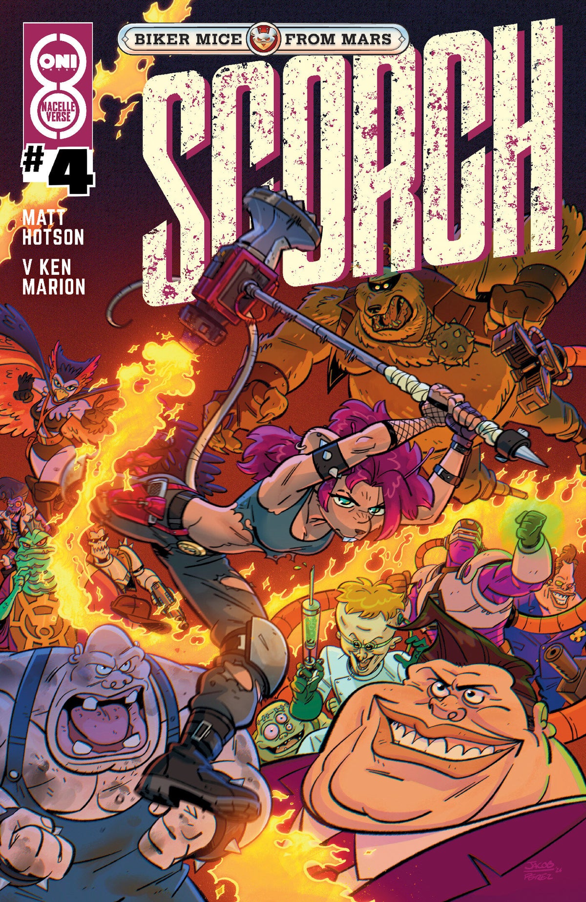 Biker Mice From Mars Scorch #4 Cover B – Jacob Perez Variant