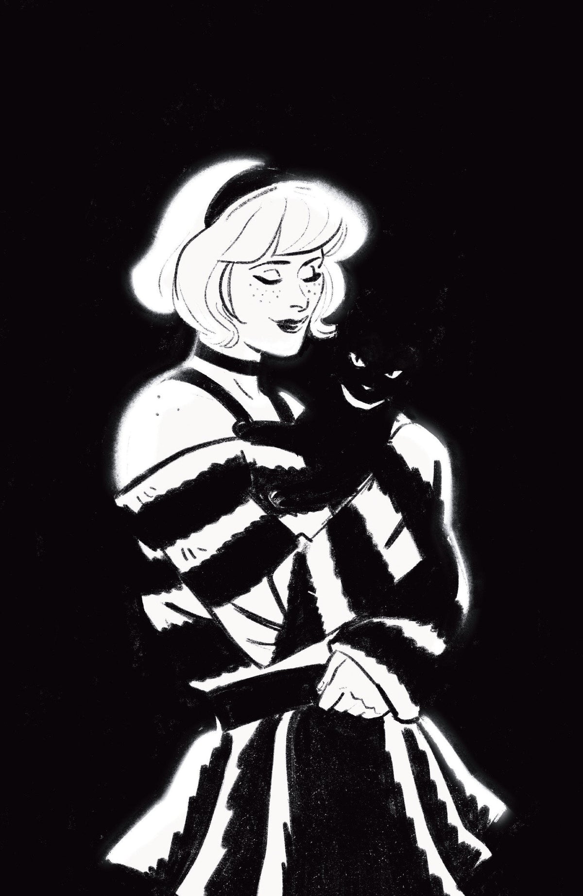 Sabrina the Teenage Witch #3 Cover F – 1:100 Ratio Lauren Knight B&W Variant