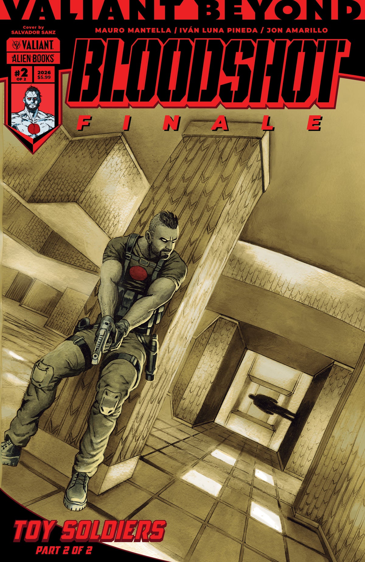 Valiant Beyond: Bloodshot #8--TOY SOLDIERS #2 FINALE Cover A – Sanz