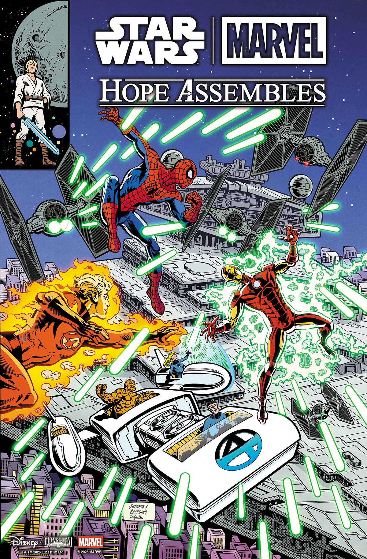 Star Wars/Marvel: Hope Assembles #1 Cover F – Dan Jurgens Retro Variant