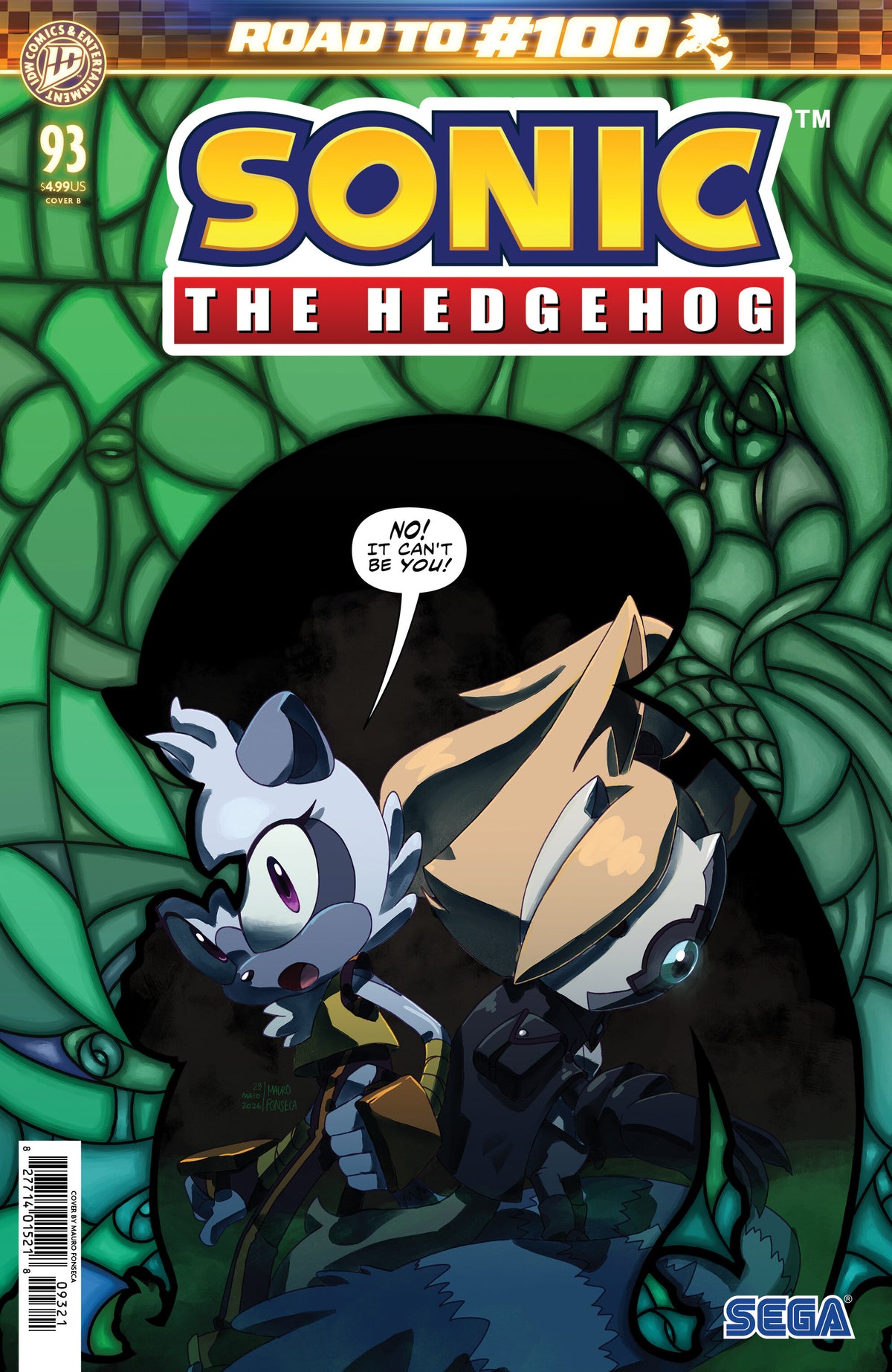 Sonic the Hedgehog #93 Cover B – Fonseca Variant
