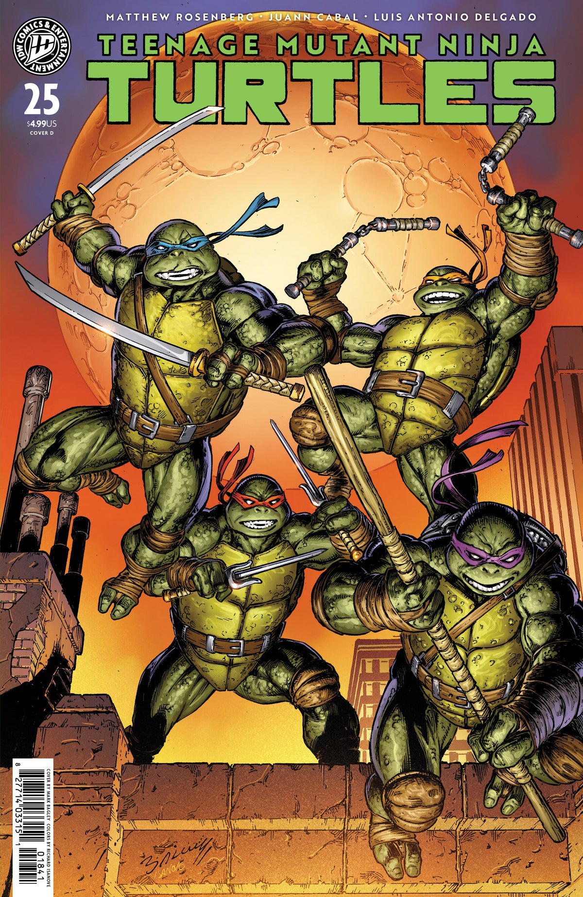 Teenage Mutant Ninja Turtles #25 Cover D – Bagley Variant