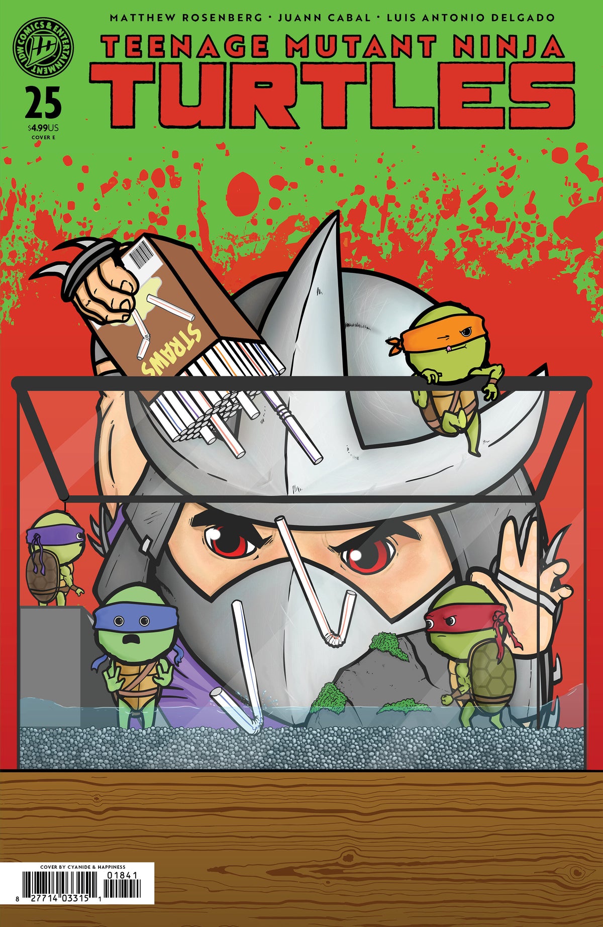 Teenage Mutant Ninja Turtles #25 Cover E – Cyanide & Happiness Comic Strip Variant