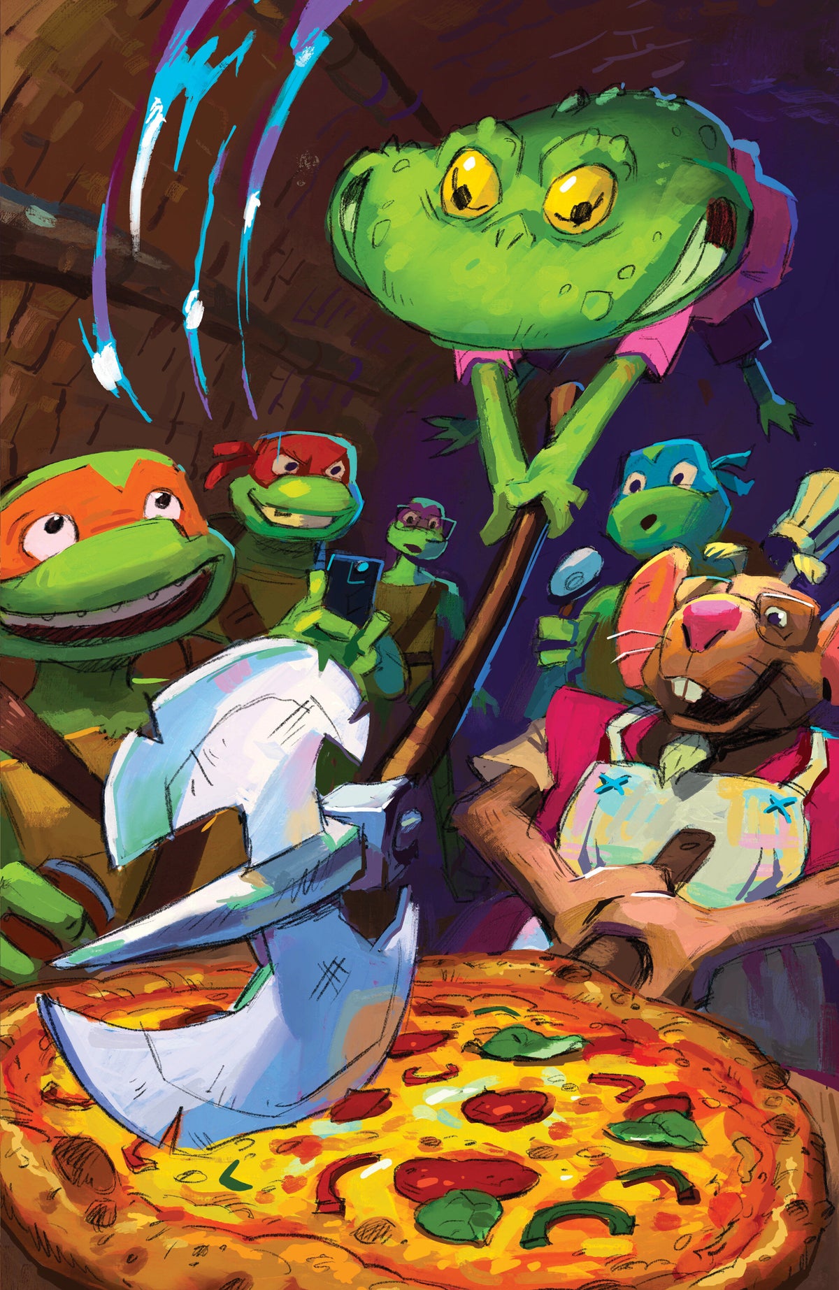 Tales of the Teenage Mutant Ninja Turtles: Tear in Time #2 Cover C – 1:10 10 Chalky Wong Hobby Set Full Art
