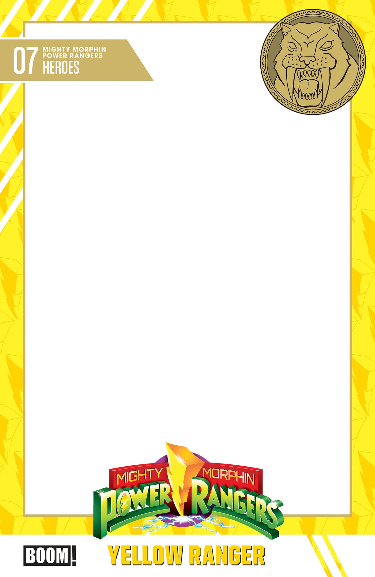 Mighty Morphin Power Rangers (2026) #7 Cover D – Trading Card Blank Sketch Variant