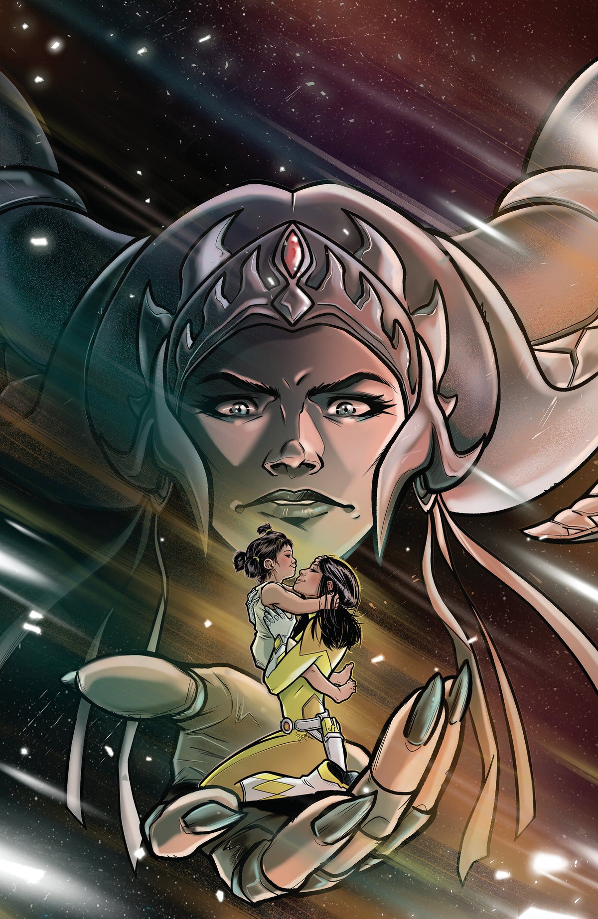 Mighty Morphin Power Rangers (2026) #7 Cover E – Foil Full Art, Foil, Di Gianfelice