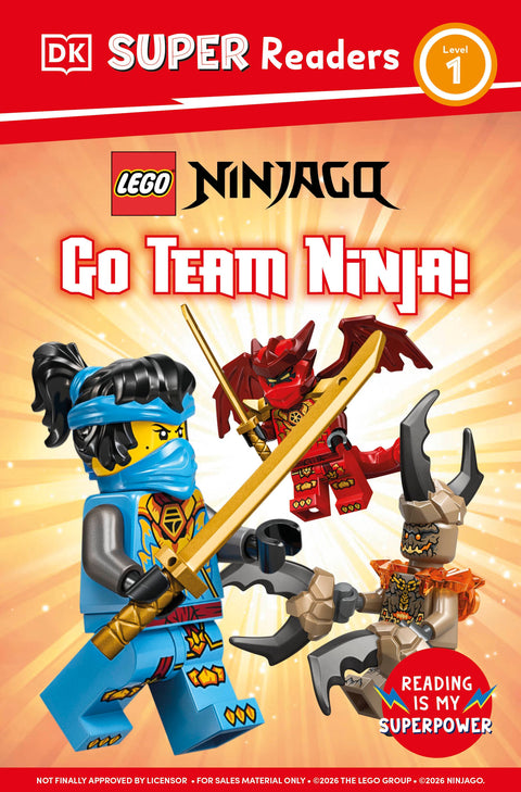 Dk Super Readers Level 1 Lego Ninjago Go Team Ninja HC