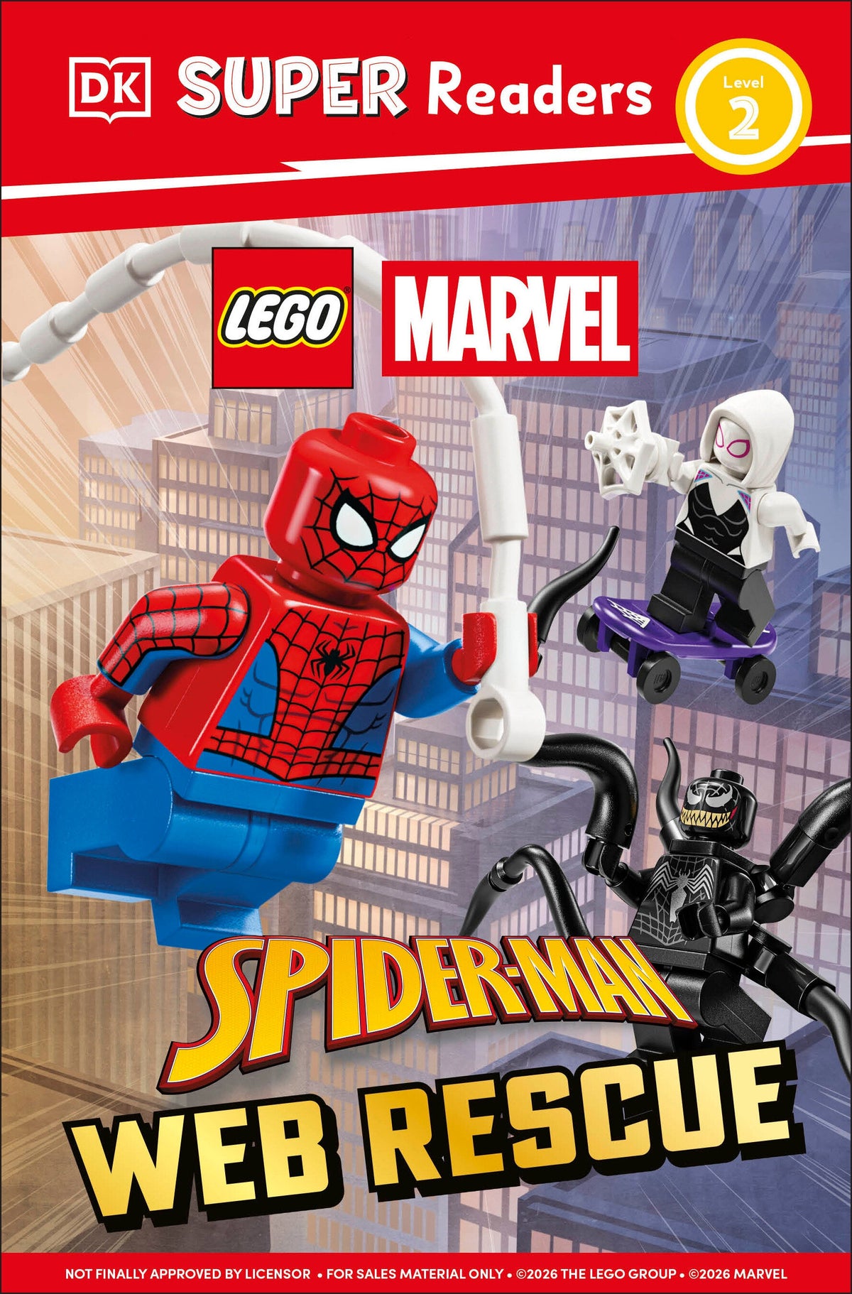 Dk Super Readers Level 2 Lego Spider-Man Web Rescue HC Default Title