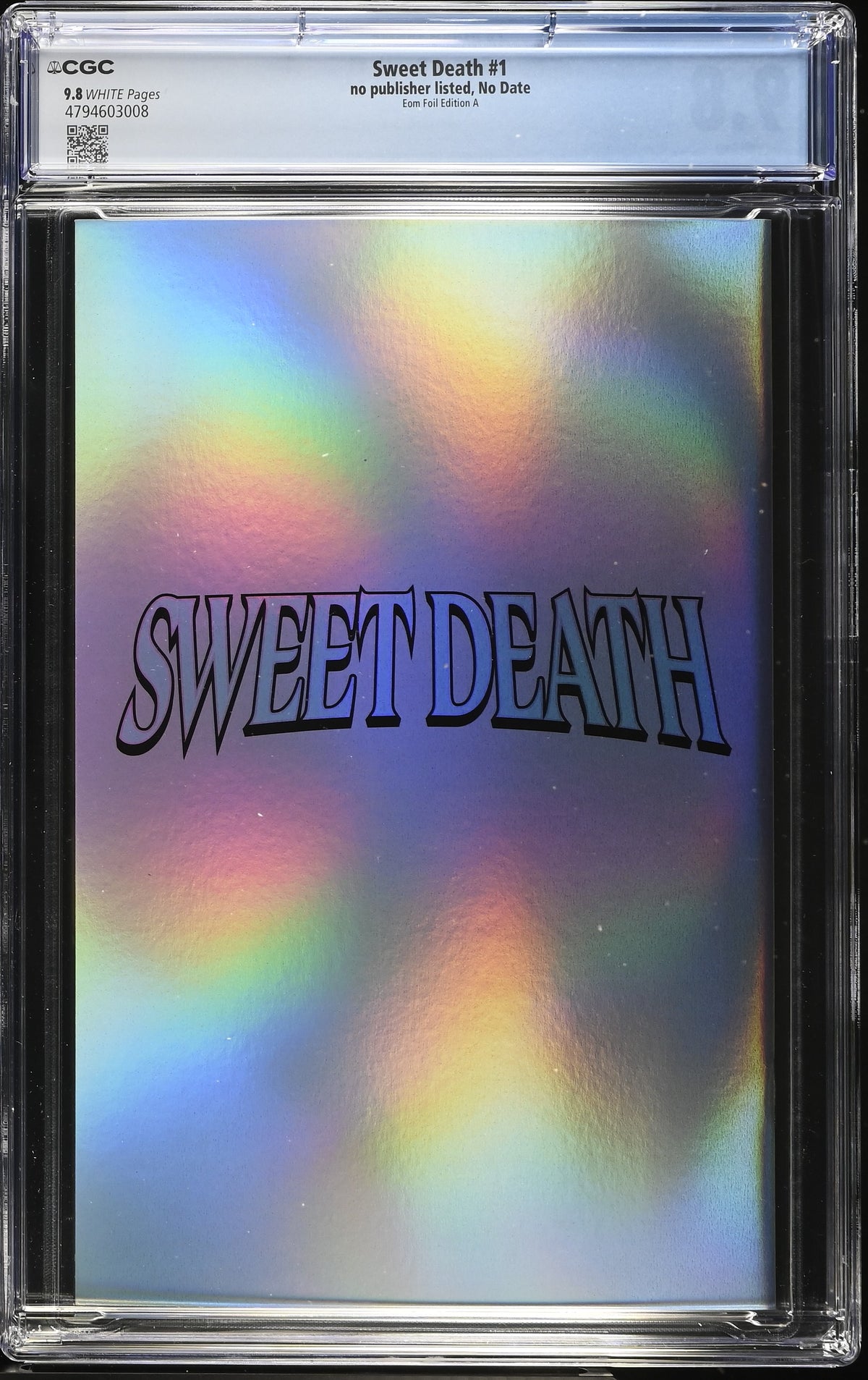 Sweet Death #1 Kyuyong Eom FOIL Virgin A CGC 9.8 - back