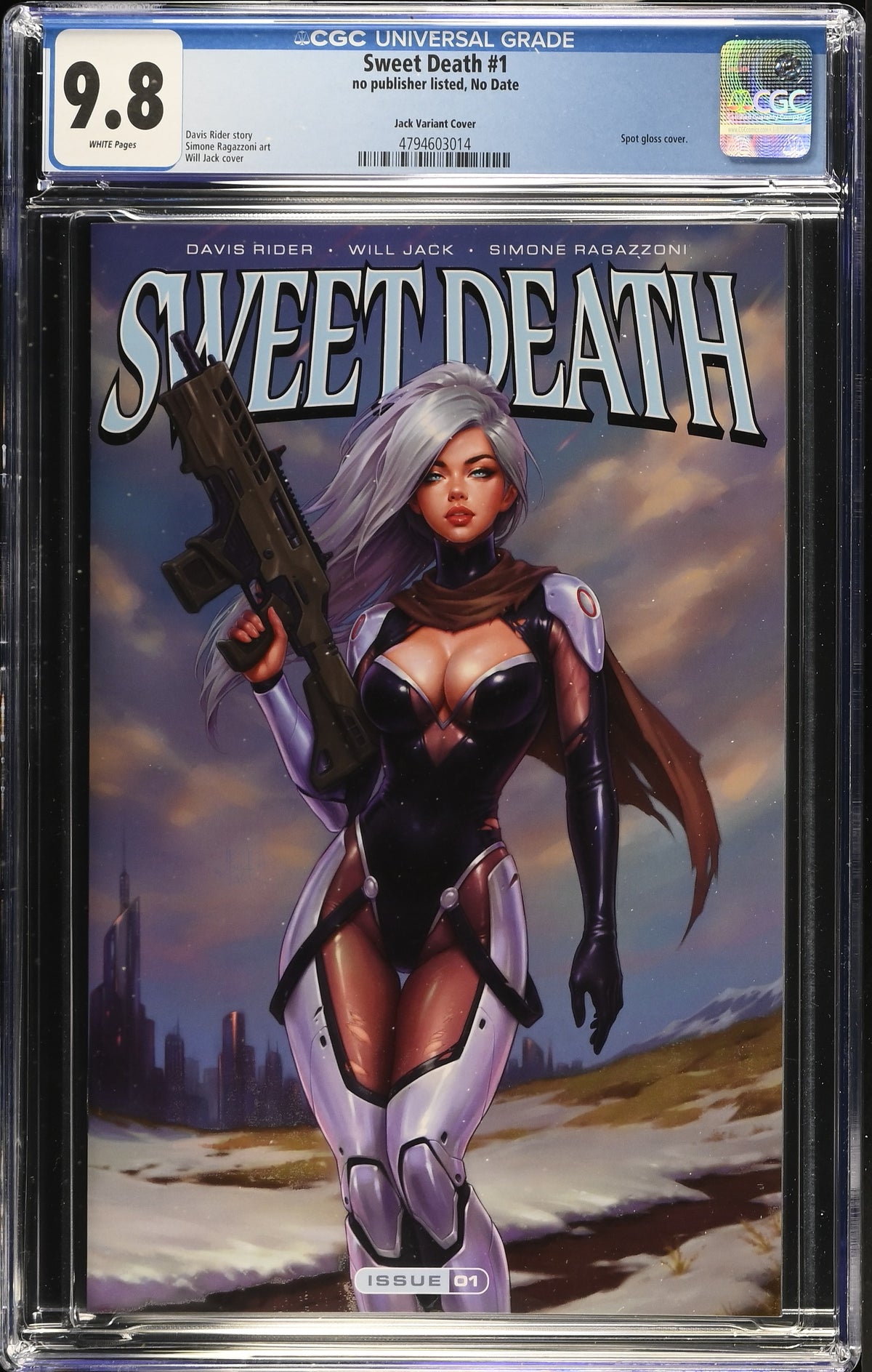 Sweet Death #1 Will Jack Spot Gloss Variant CGC 9.8 Kickstarter - front