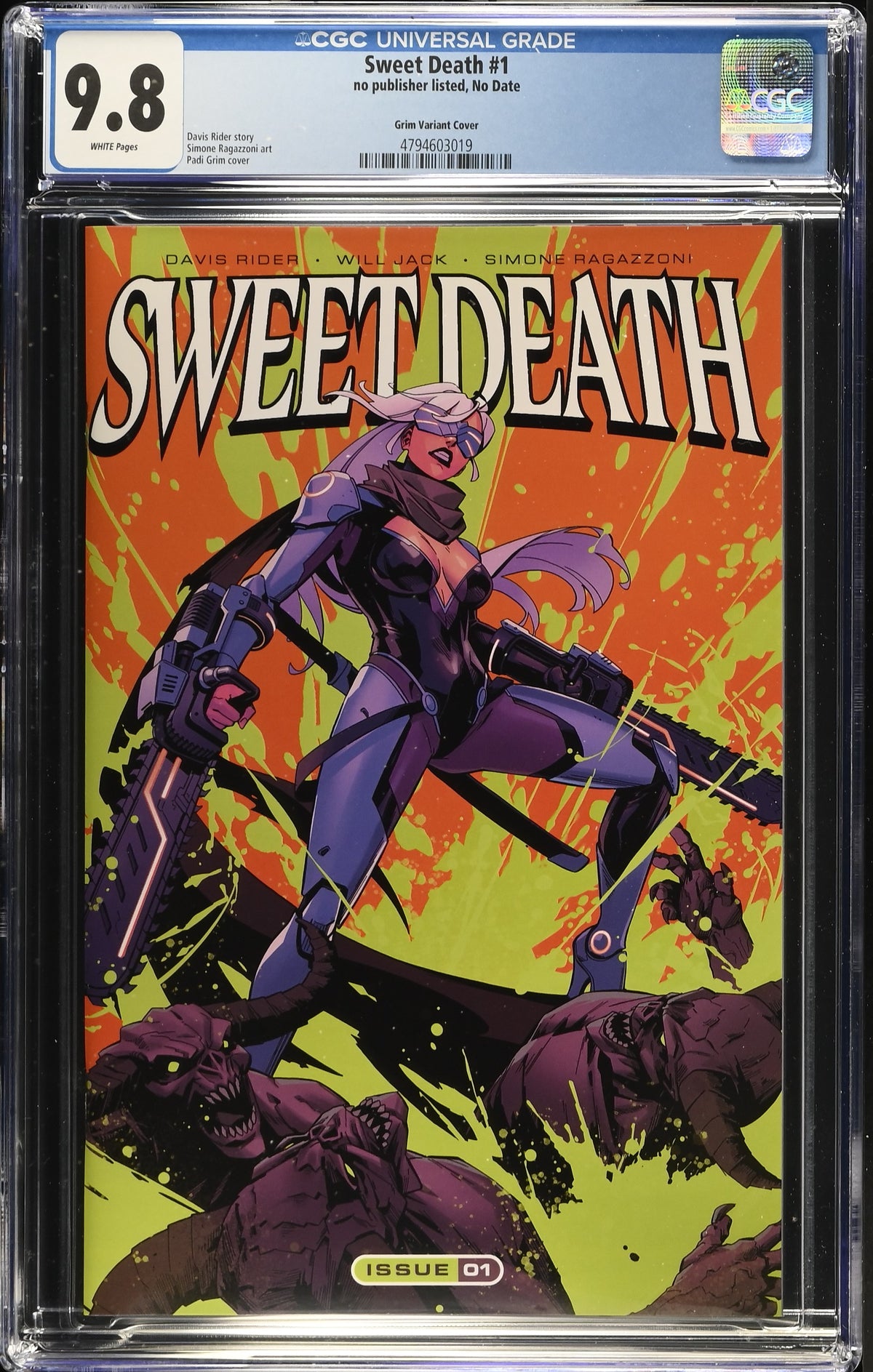 Sweet Death #1 Padi Grim Chainsaw Man Homage CGC 9.8 Kickstarter - front