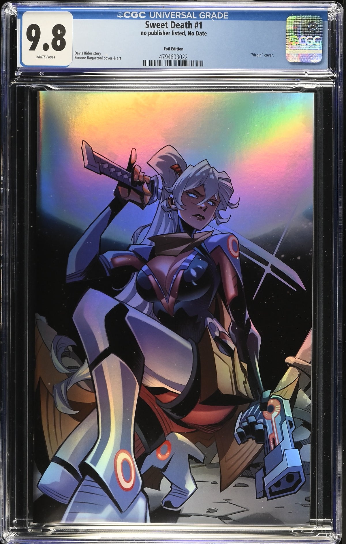 Sweet Death #1 Simone Ragazzoni FOIL Virgin CGC 9.8 Kickstarter - front