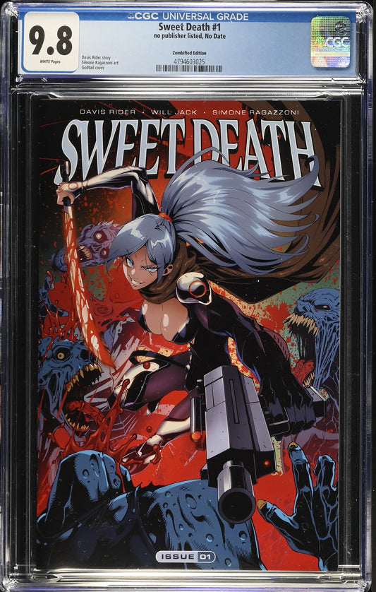 Sweet Death #1 God Tail Zombified CGC 9.8 Kickstarter - front
