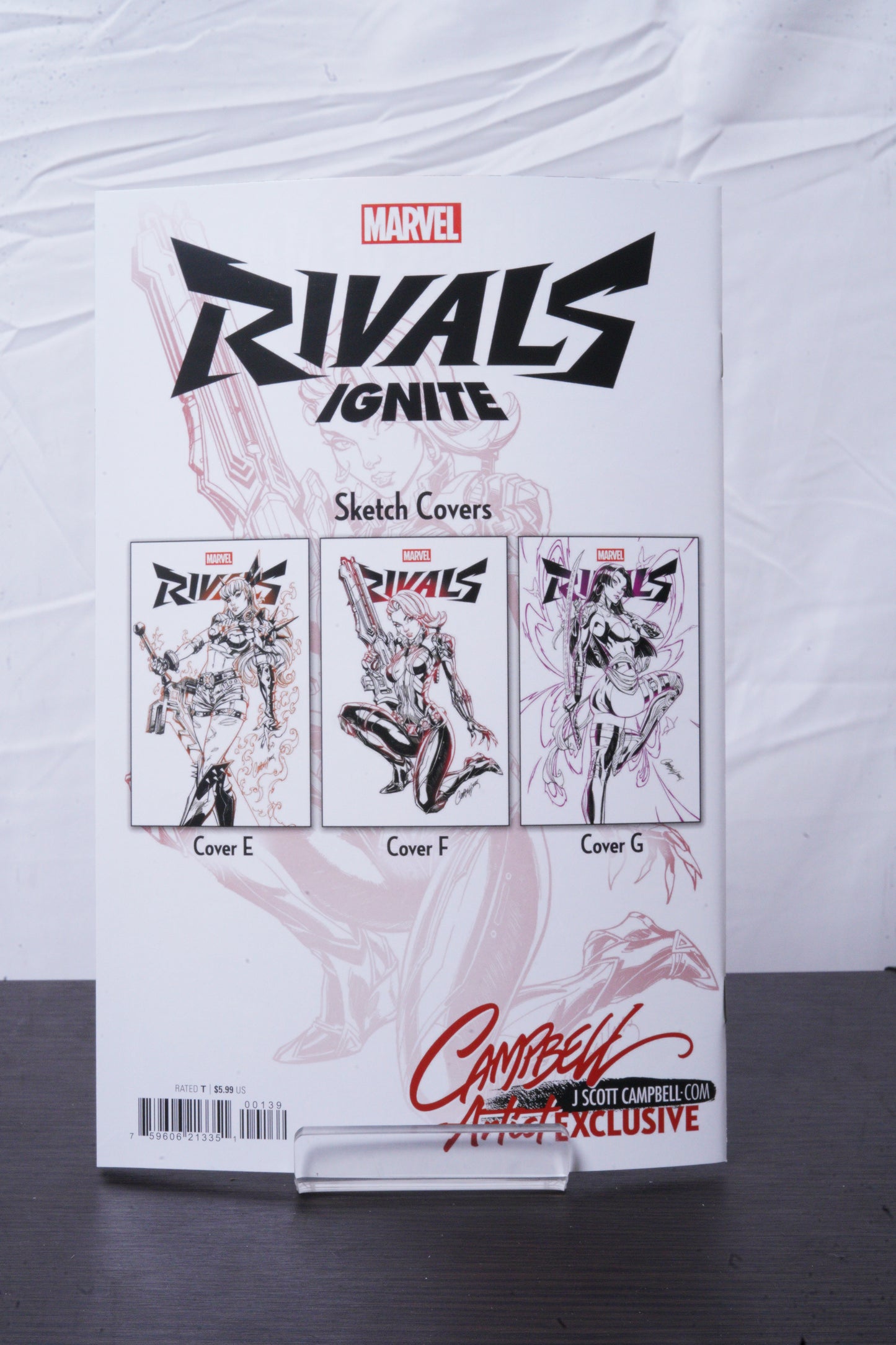 Marvel Rivals: Ignite #1 JSC EXCLUSIVE Color Sketch Variants Set UNSIGNED