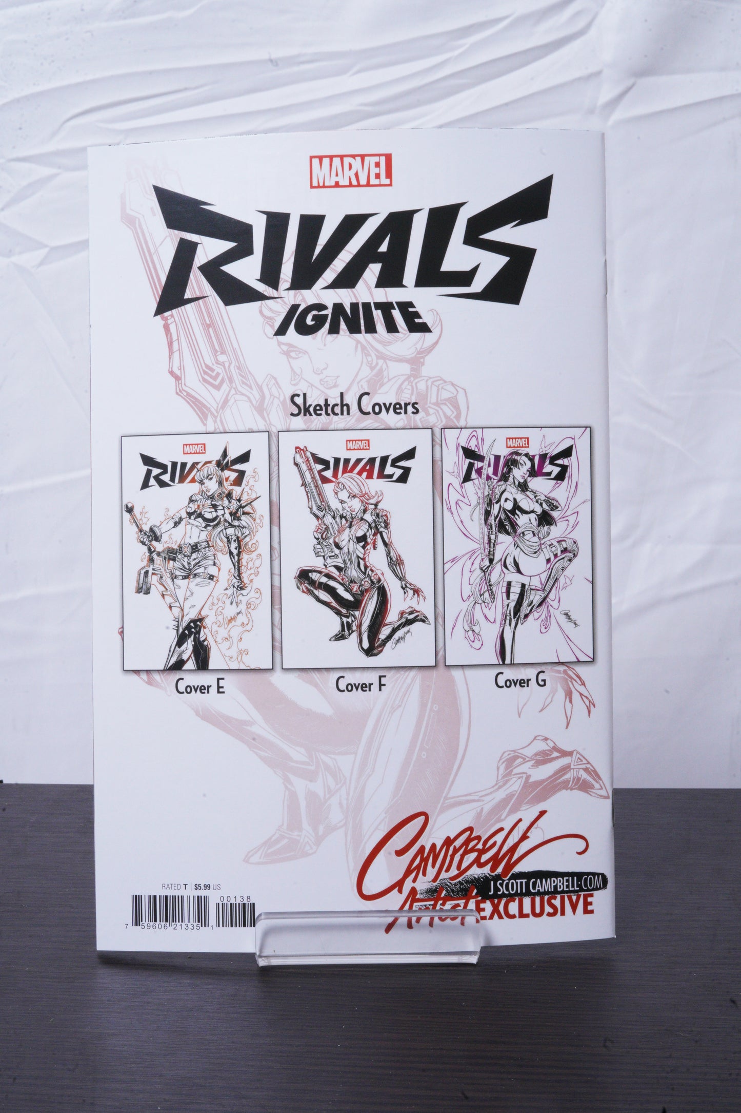 Marvel Rivals: Ignite #1 JSC EXCLUSIVE Color Sketch Variants Set UNSIGNED