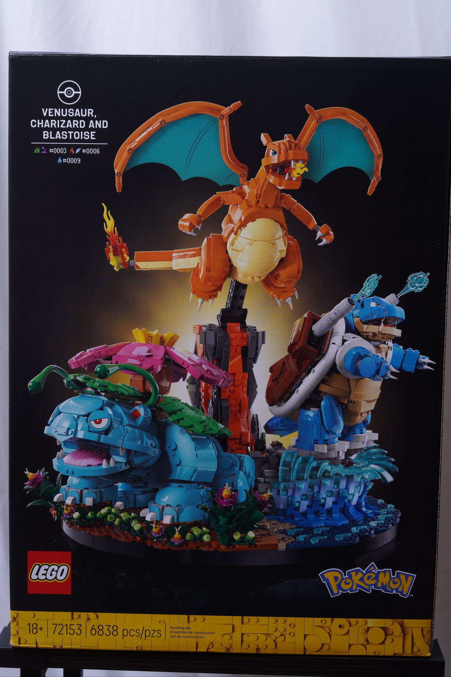 Lego Pokemon 72153 Venusaur Charizard Blastoise Starter Set