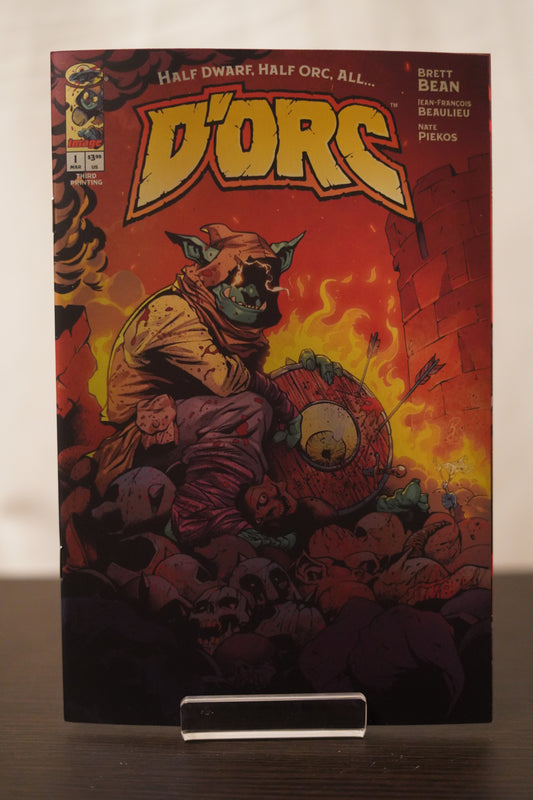 D’ORC #1 3RD PRINT RD BROWN FOIL VARIANT LTD 444