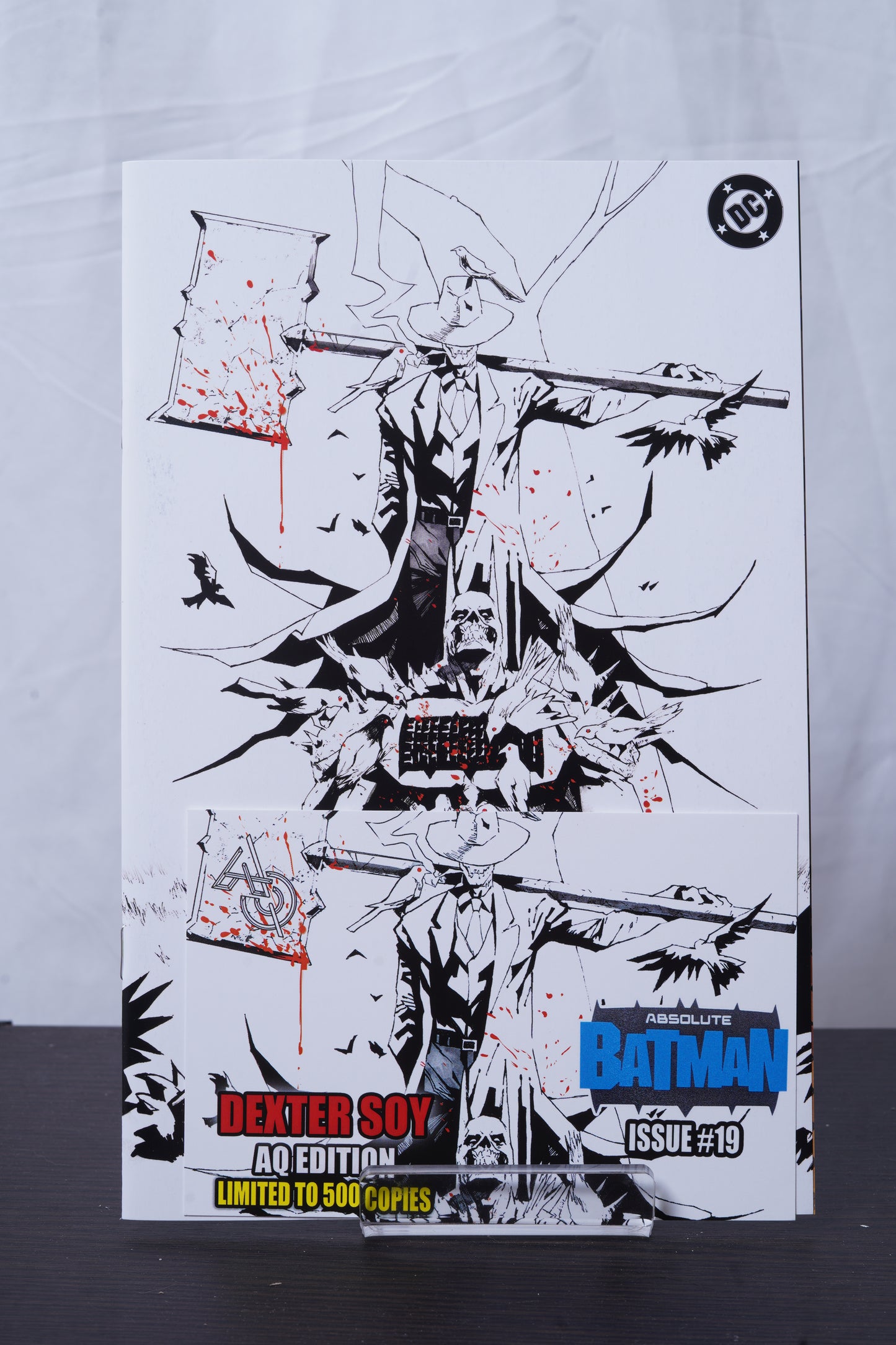 Absolute Batman #19 Dexter Soy Blood B&W Sketch AQ Exclusive LTD 500