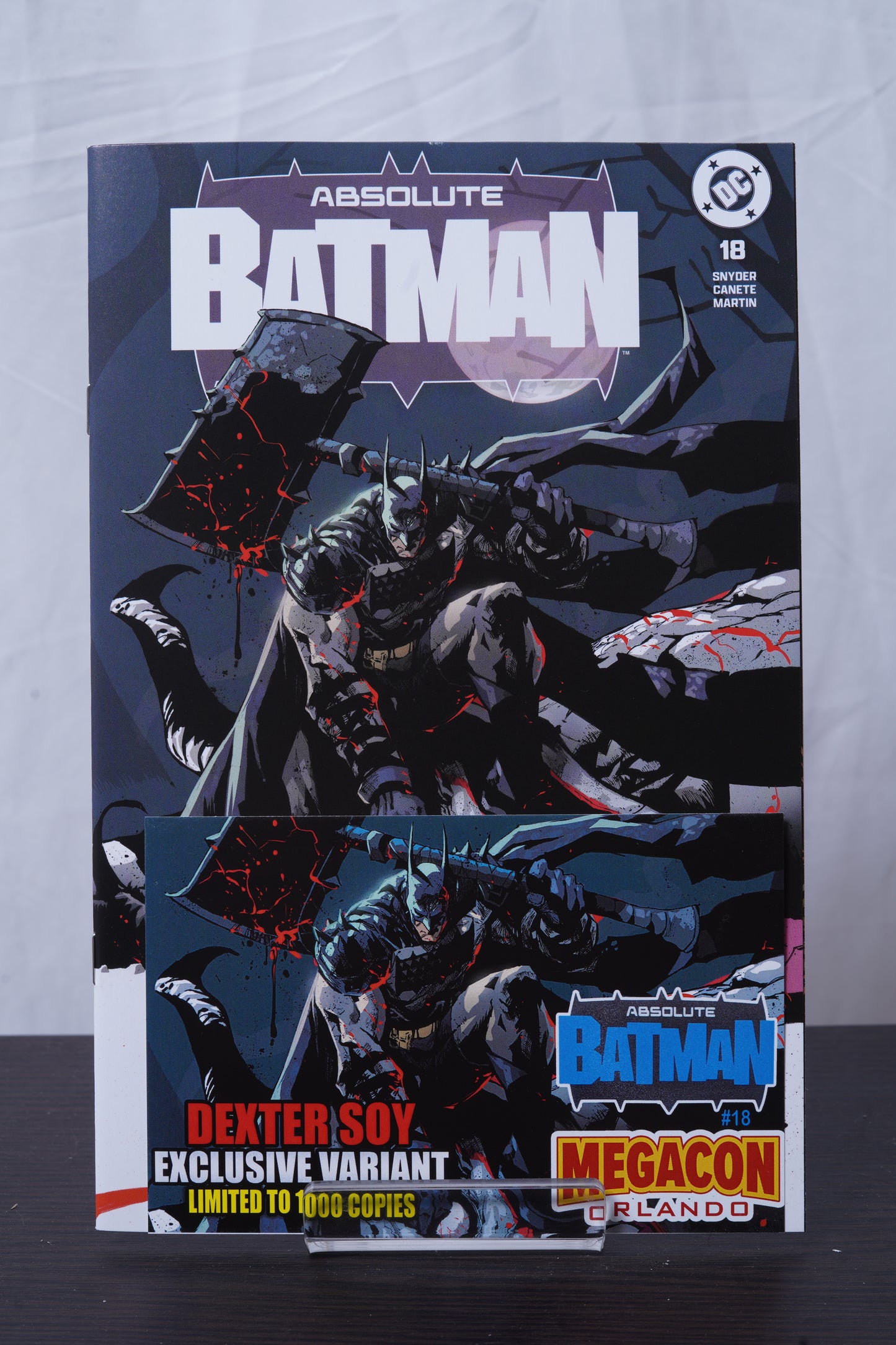 ABSOLUTE BATMAN #18 DEXTER SOY MEGACON TRADE VARIANT LTD 1000 W/COA