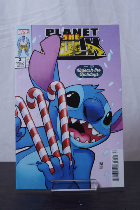 Planet She-Hulk #2 Paco Medina Disney Stitch Unleash the Holidays Variant