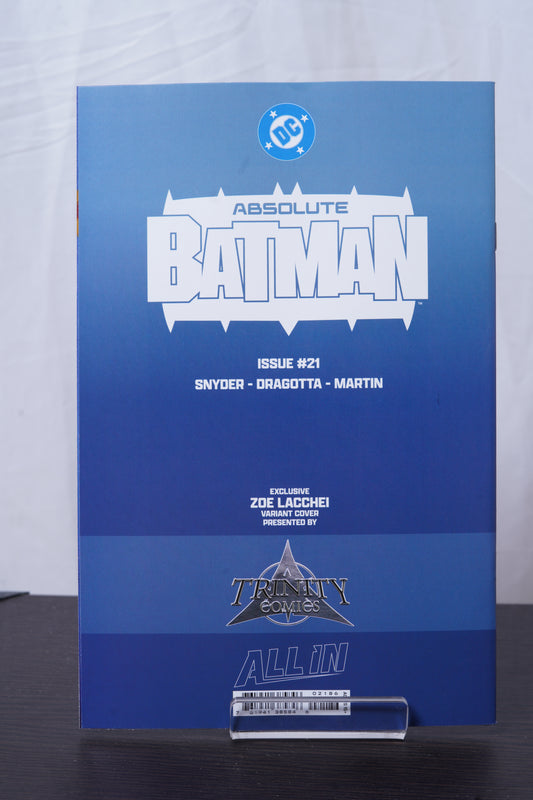 Absolute Batman #21 Trinity Exclusive Trade Dress by Zoe Lacchei