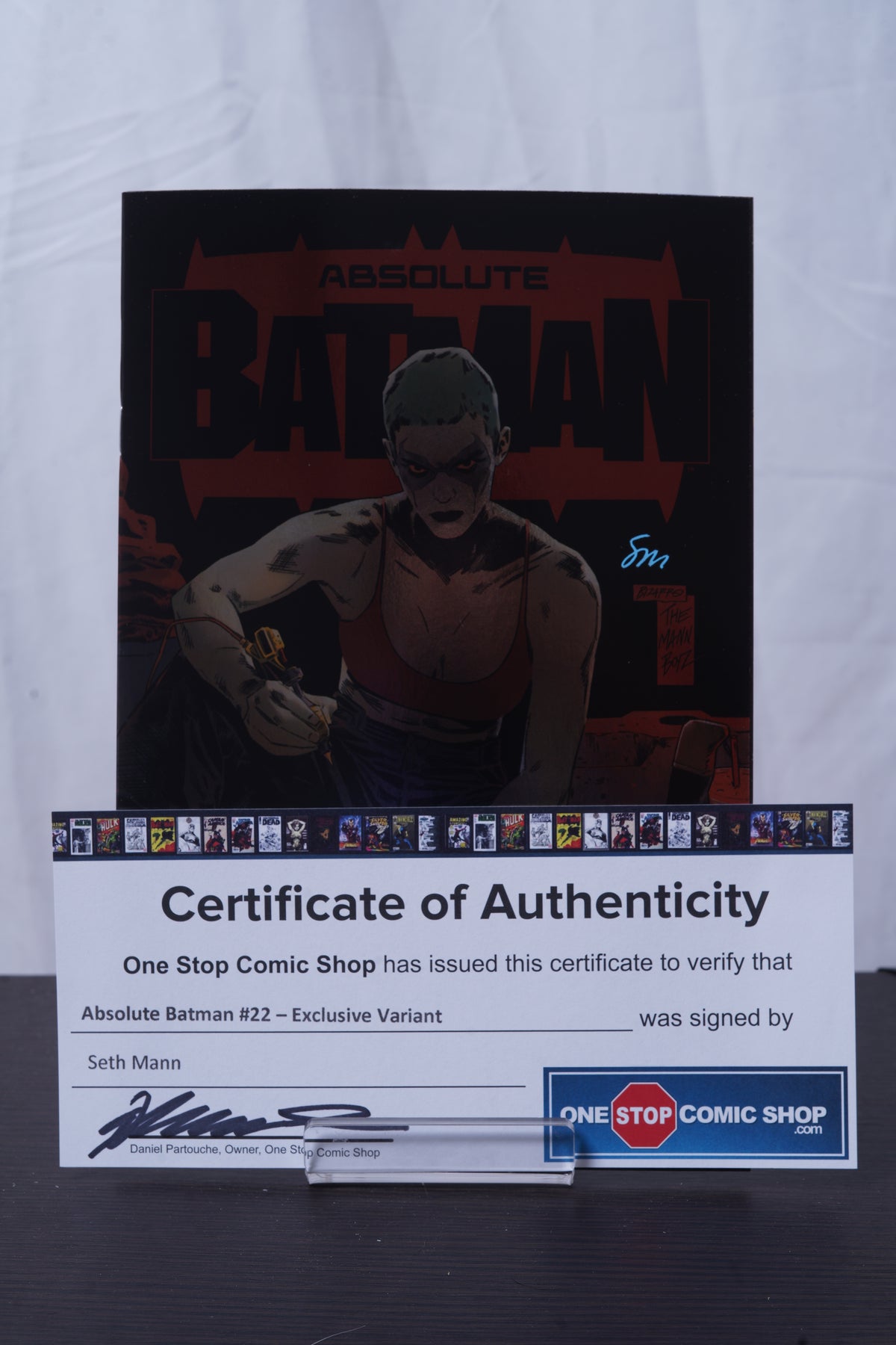 Absolute Batman 22 Seth Mann FOIL Signed with CoA