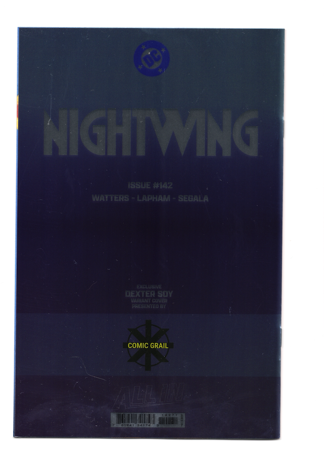 Nightwing #142 Dexter Soy Exclusive VIRGIN Variant - photo 2