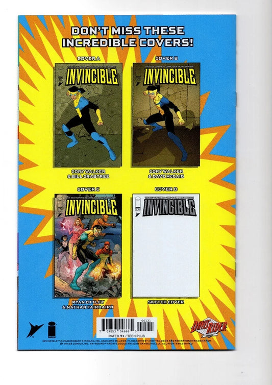 Invincible #1 Tyler Kirkham Conquest Battle Damage Foil SDCC 2026